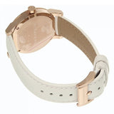 Burberry The City White Dial White Leather Strap Watch for Women - BU9108
