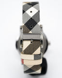 Burberry The City White Dial Brown Leather Strap Watch for Women - BU9113