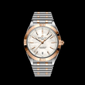 Breitling Chronomat 36 Mother of Pearl Dial Two Tone Steel Strap Watch for Women - U10380101A2U1
