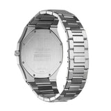 D1 Milano Ultra Thin Moss Green Dial Silver Steel Strap Watch for Men - D1-UTBJ06