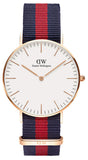 Daniel Wellington Classic Oxford White Dial Two Tone NATO Strap Watch For Women - DW00100029