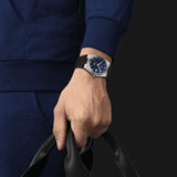 Tissot PRX Powermatic 80 Blue Dial Black Rubber Strap Watch for Men - T137.407.17.041.00