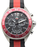 Tag Heuer Formula 1 McLaren Limited Edition Chronograph Black Dial Two Tone NATO Strap Watch for Men - CAZ1112.FC8188