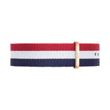 Daniel Wellington Classic Cambridge White Dial Two Tone NATO Strap Watch For Men - DW00100003