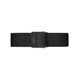 Daniel Wellington Petite Ashfield Black Dial Black Mesh Strap Watch for Women - DW00100307