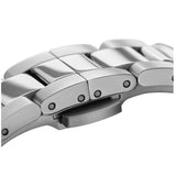 Daniel Wellington Iconic White Dial Silver Steel Strap Watch For Men - DW00100341