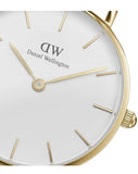 Daniel Wellington Classic Petite Evergold White Dial Gold Mesh Bracelet Watch For Women - DW00100350
