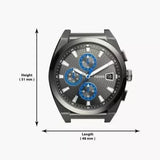 Fossil Everett Chronograph Grey Dial Grey Steel Strap Watch for Men - FS5830