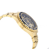 Michael Kors Everest Chronograph Blue Dial Gold Steel Strap Watch for Women - MK5754