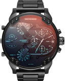 Diesel Mr Daddy 2.0 Chronograph Black Dial Black Steel Strap Watch For Men - DZ7395