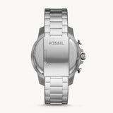 Fossil Bowman Chronograph Blue Dial Silver Steel Strap Watch for Men - FS5604