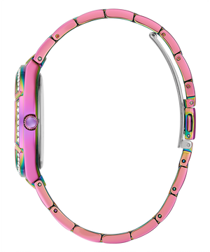 Guess Cosmo Diamonds Silver Dial Multicolor Steel Strap Watch for Women - GW0033L6
