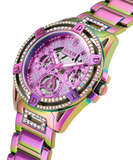 Guess Queen Multicolor Dial Multicolor Steel Strap Watch For Women - GW0464L4