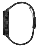 Guess Edge Chronograph Black Dial Black Steel Strap Watch For Men - GW0539G3