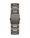 Guess Headliner Quartz Black Dial Grey Steel Strap Watch For Men - GW0572G5