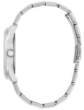 Guess Cubed Analog Silver Dial Silver Steel Strap Watch For Women - GW0606L1