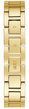 Guess Fame Crystals Gold Dial Gold Steel Strap Watch For Women - GW0644L2