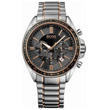 Hugo Boss Driver Sport Chronograph Grey Dial Two Tone Steel Strap Watch for Men - 1513094