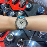 Tag Heuer Formula 1 Quartz Diamonds Mother of Pearl Dial Blue Leather Strap Watch for Women - WBJ131A.FC8256