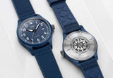 IWC Pilot’s Watch Automatic "Laureus Sport for Good" Edition Blue Dial Blue Nylon Strap Watch for Men - IW328101