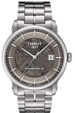 Tissot Luxury Powermatic 80 Anthracite Grey Dial Silver Steel Strap Watch For Men - T086.407.11.061.10