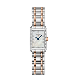 Longines Dolcevita Diamonds Mother of Pearl White Dial Two Tone Steel Strap Watch for Women - L5.258.5.89.7