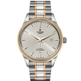 Tudor Style Automatic Silver Dial Two Tone Steel Strap Watch for Men - M12713-0003