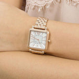 Marc Jacobs Vic Silver Dial Rose Gold Steel Strap Watch for Women - MJ3514