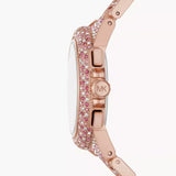 Michael Kors Camille Chronograph Mother of Pearl Dial Rose Gold Steel Strap Watch for Women - MK7272