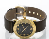 Marc Jacobs Amy Grey Dial Grey Leather Strap Watch for Women - MBM1153