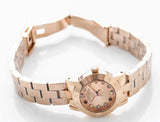 Marc Jacobs Amy Rose Gold Dial Rose Gold Steel Strap Watch for Women - MBM3219