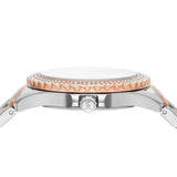 Michael Kors Everest Three Hand Rose Gold Dial Two Tone Steel Strap Watch For Women - MK7402