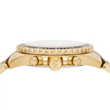 Michael Kors Everest Chronograph Brown Dial Two Tone Steel Strap Watch For Women - MK6973