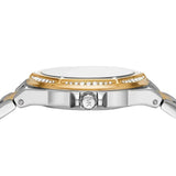 Michael Kors Lennox Three-Hand Gold Dial Two Tone Steel Strap Watch For Women  - MK6988