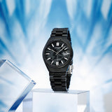 Citizen Tsuyosa Automatic Camouflage Black Dial Black Steel Strap Watch For Men - NJ0155-87E