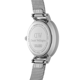 Daniel Wellington Classic Petite Sterling White Dial Silver Mesh Bracelet Watch for Women - DW00100442
