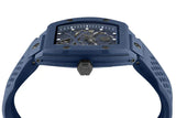 Philipp Plein The SKeleton Blue Dial Blue Silicone Strap Watch for Men - PWVBA0323