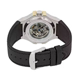 Maserati Potenza Automatic Skeleton Dial Black Leather Strap Watch For Men - R8821108011