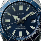 Seiko Prospex Analogue Automatic Diver Blue Dial Black Rubber Strap Watch For Men - SPB053J1