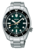 Seiko Prospex 140th Anniversary Limited Edition Automatic Scuba Divers Green Dial Silver Steel Strap Watch for Men - SPB207J1