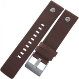 Diesel Mini Daddy Analog Blue Dial Brown Leather Strap Watch For Men - DZ7339