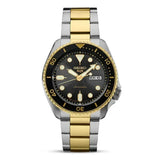 Seiko 5 Sports Automatic Special Creation Black Dial Two Tone Steel Strap Watch For Men - SRPK22