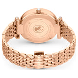 Swarovski Crystalline Wonder Silver Dial Rose Gold Steel Strap Watch for Women - 5656911