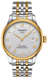 Tissot T Classic Le Locle Powermatic 80 Silver Dial Two Tone Steel Strap Watch For Men - T0064072203301
