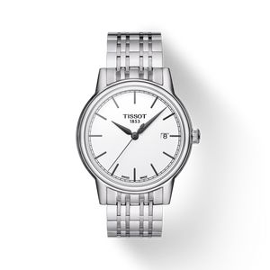 Tissot Carson Steel White Dial Silver Steel Strap Watch For Men - T085.410.11.011.00