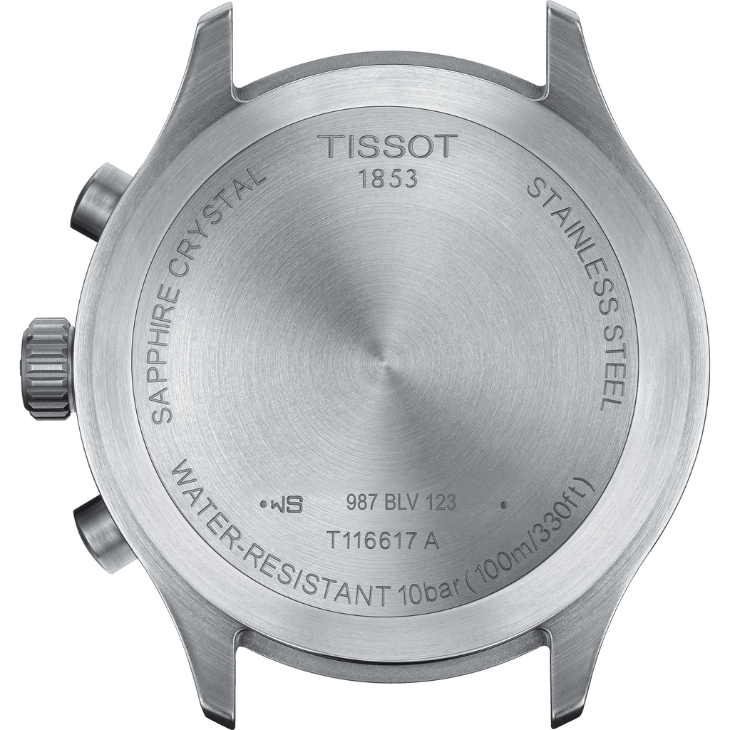 Tissot Chrono XL Chronograph Classic Green Dial Brown Leather Strap Watch For Men - T116.617.16.091.00