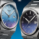 Tissot Powermatic 80 Automatic Gradient Blue Dial Silver Steel Strap Watch for Men - T137.407.11.051.01