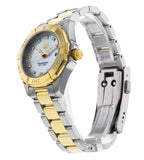 Tag Heuer Aquaracer Diamonds Mother of Pearl Dial Two Tone Steel Strap Watch for Men - WBD1422.BB0321
