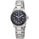 Tag Heuer Aquaracer Quartz Black Dial Silver Steel Strap Watch for Women - WAY131M.BA0748