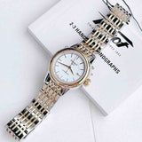 Tissot Carson Automatic Silver Dial Two Tone Steel Strap Watch For Women - T085.207.22.011.00